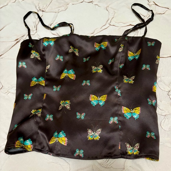 Reformation Tops - Reformation NWOT Silk Butterfly Tank Top Overland Top Size S